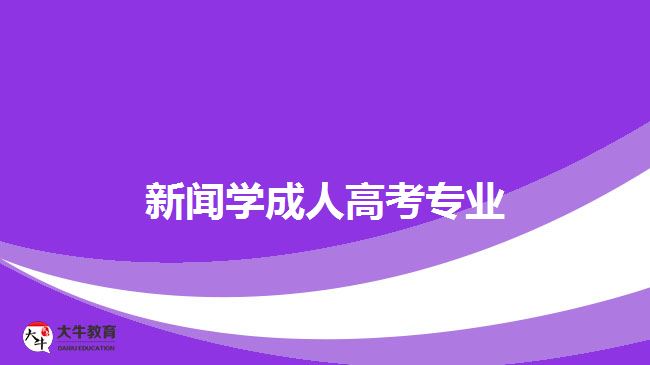 新聞學(xué)成人高考專業(yè)