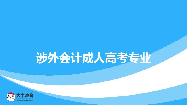 涉外會計成人高考專業(yè)