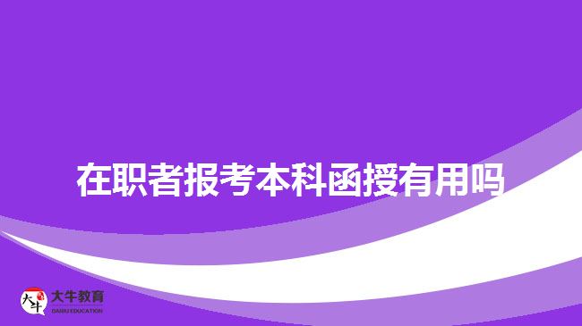 在職者報(bào)考本科函授有用嗎