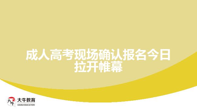 成人高考現(xiàn)場確認報名今日拉開帷幕