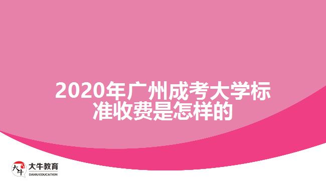 2020年廣州成考大學(xué)標(biāo)準(zhǔn)收費(fèi)是怎樣的