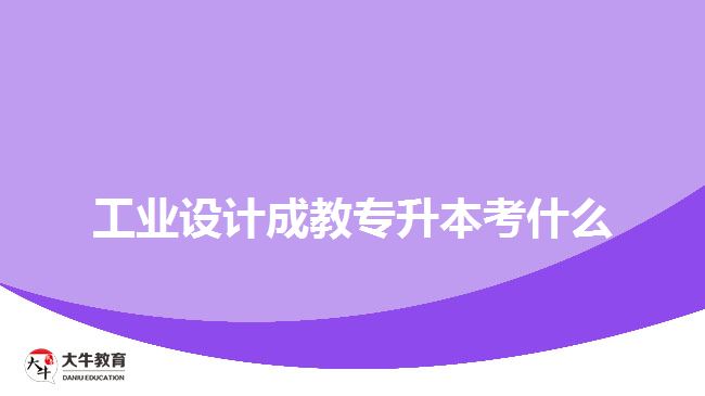 工業(yè)設(shè)計成教專升本考什么