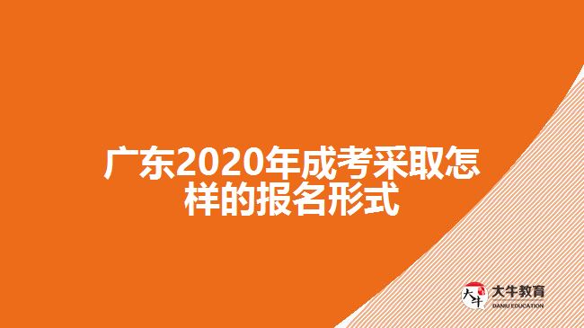 廣東2020年成考采取怎樣的報(bào)名形式