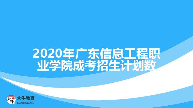 2020年廣東信息工程職業(yè)學(xué)院成考招生計(jì)劃數(shù)