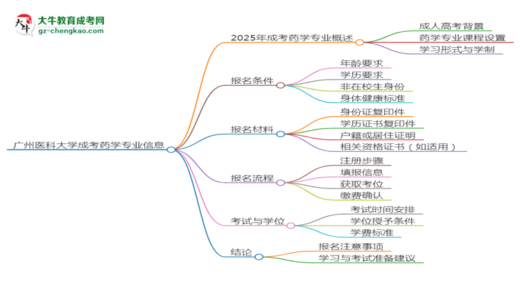 廣州醫(yī)科大學(xué)2025年成考藥學(xué)專業(yè)生可不可以考四六級(jí)？思維導(dǎo)圖