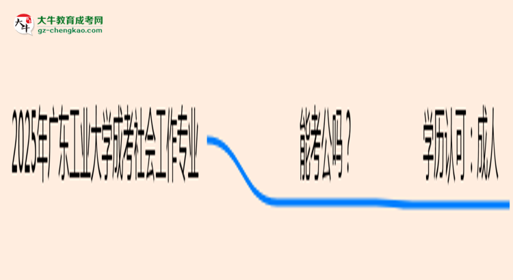 廣東工業(yè)大學(xué)2025年成考社會工作專業(yè)學(xué)歷能考公嗎？思維導(dǎo)圖