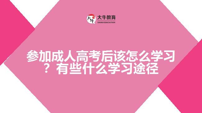 參加成人高考后該怎么學(xué)習(xí)？有些什么學(xué)習(xí)途徑