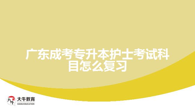 廣東成考專升本護(hù)士考試科目怎么復(fù)習(xí)