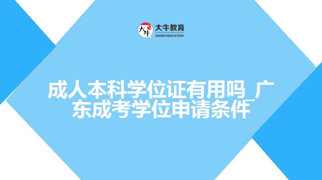 成人本科學(xué)位證有用嗎_廣東成考學(xué)位申請條件