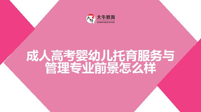 成人高考嬰幼兒托育服務與管理專業(yè)前景怎么樣