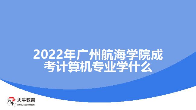 2022年廣州航海學(xué)院成考計(jì)算機(jī)專業(yè)學(xué)什么