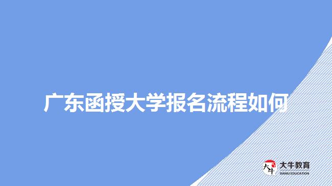 廣東函授大學報名流程如何