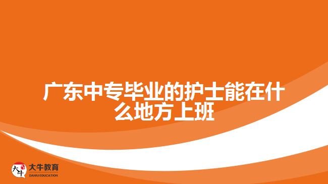 廣東中專畢業(yè)的護(hù)士能在什么地方上班