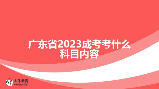 廣東省2023成考考什么科目?jī)?nèi)容