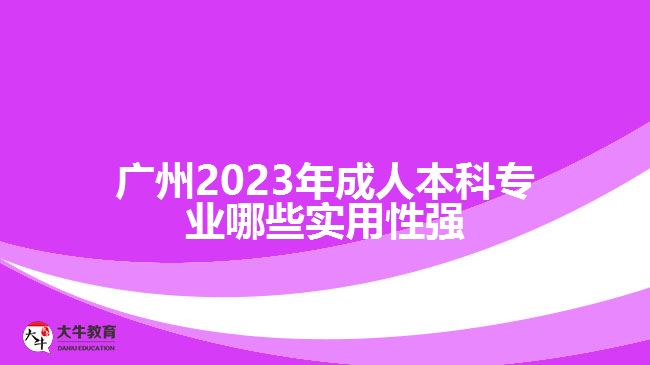 廣州成人本科專業(yè)哪些實(shí)用性強(qiáng)