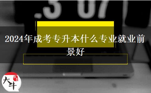 2024年成考專升本什么專業(yè)就業(yè)前景好