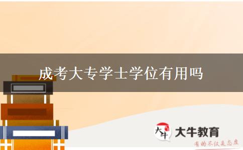 成考大專學(xué)士學(xué)位有用嗎