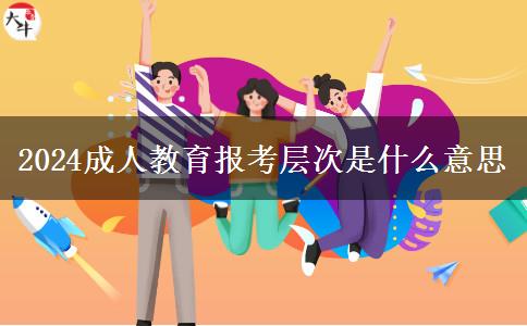 2024成人教育報(bào)考層次是什么意思