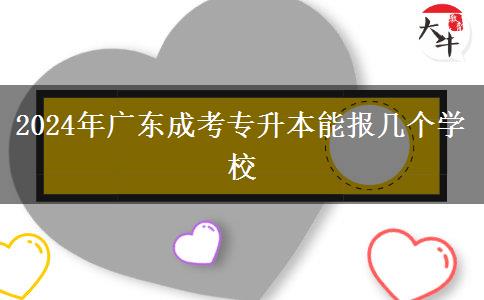 2024年廣東成考專升本能報(bào)幾個(gè)學(xué)校