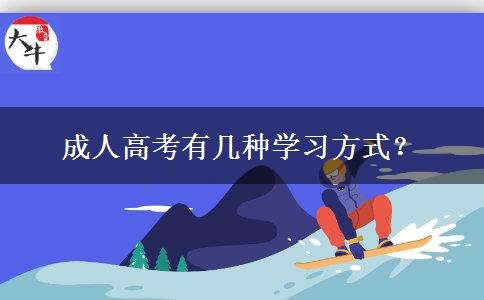成人高考有幾種學(xué)習(xí)方式？