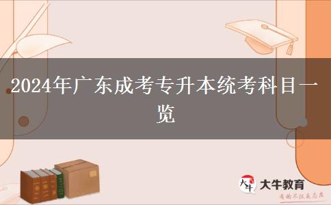 2024年廣東成考專升本統(tǒng)考科目一覽