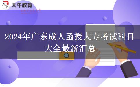 2024年廣東成人函授大?？荚嚳颇看笕钚聟R總