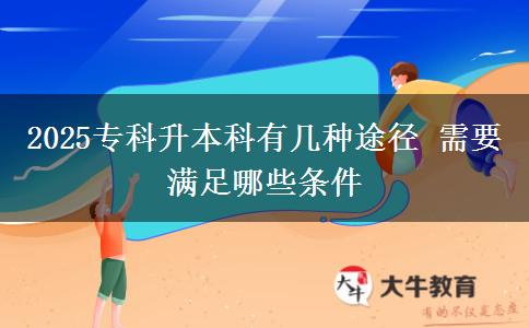 2025?？粕究朴袔追N途徑 需要滿足哪些條件