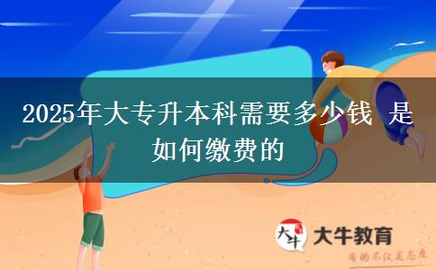 2025年大專升本科需要多少錢(qián) 是如何繳費(fèi)的